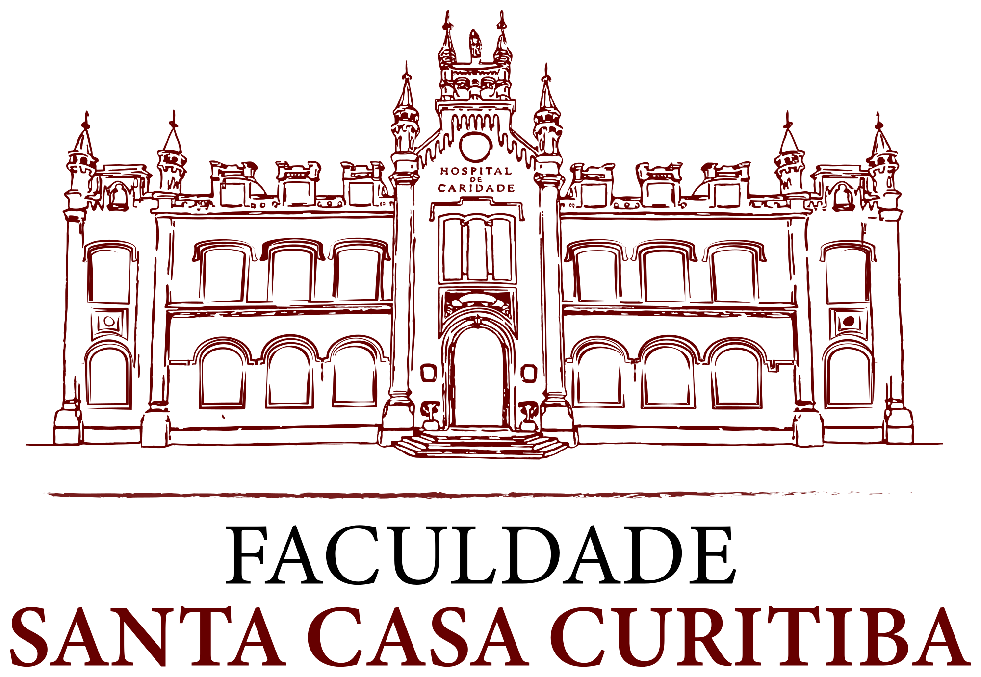 Logo oficial da Faculdade Santa Casa Curitiba